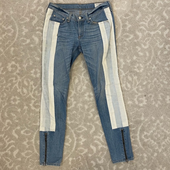 rag & bone Denim - Rag & bone heads 26 zipper pants women’s straight skinny relay